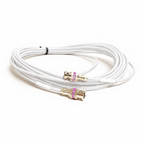 Jumper Blanco Belden 1855A BNC a BNC Cable Coaxial SDI Mini RG-59 75 Ohm 6Gbs de 0.5 m Jumper Blanco Belden 1855A BNC a BNC Cable Coaxial SDI Mini RG-59 75 Ohm 6Gbs de 0.5 m