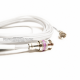 Jumper Blanco Belden 1855A BNC a BNC Cable Coaxial SDI Mini RG-59 75 Ohm 6Gbs de 0.5 m Jumper Blanco Belden 1855A BNC a BNC Cable Coaxial SDI Mini RG-59 75 Ohm 6Gbs de 0.5 m