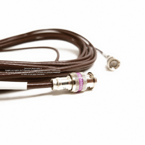 Jumper Café Belden 1855A BNC a BNC Cable Coaxial SDI Mini RG-59 75 Ohm 6Gbs de 0.5 m