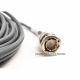 Jumper Gris Belden 1855A BNC a BNC Cable Coaxial SDI Mini RG-59 75 Ohm 6Gbs de 0.5 m Jumper Gris Belden 1855A BNC a BNC Cable Coaxial SDI Mini RG-59 75 Ohm 6Gbs de 0.5 m