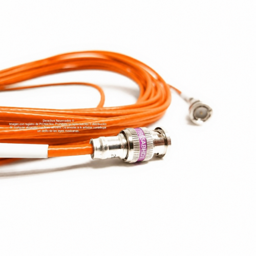 Jumper Naranja Belden 1855A BNC a BNC Cable Coaxial SDI Mini RG-59 75 Ohm 6Gbs de 0.5 m