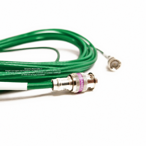Jumper Verde Belden 1855A BNC a BNC Cable Coaxial SDI Mini RG-59 75 Ohm 6Gbs de 0.5 m