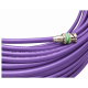 Jumper Belden 1694A BNC a BNC Cable Coaxial SDI/HD-SDI RG6 75 Ohm 6G-SDI de 1.8 m violeta