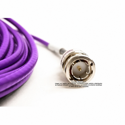 Jumper Violeta Belden 1855A BNC a BNC Cable Coaxial SDI Mini RG-59 75 Ohm 6Gbs de 0.5 m Jumper Violeta Belden 1855A BNC a BNC Cable Coaxial SDI Mini RG-59 75 Ohm 6Gbs de 0.5 m