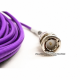 Jumper Violeta Belden 1855A BNC a BNC Cable Coaxial SDI Mini RG-59 75 Ohm 6Gbs de 0.5 m Jumper Violeta Belden 1855A BNC a BNC Cable Coaxial SDI Mini RG-59 75 Ohm 6Gbs de 0.5 m