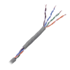 Cat5e, 24 AWG, color Gris, UL, videovigilancia, redes, interior, venta por metro