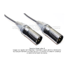 Cable XLR Canare Neutrik Macho a Macho Micrófono Balanceado de 10 m
