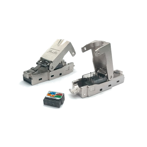 Conector Red plug UTP - plug FTP 