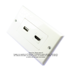 Placa Tapa Decora HDMI 4k+ USB 2.0 en ABS