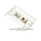 Placa Tapa Decora 2 RCA estéreo en ABS