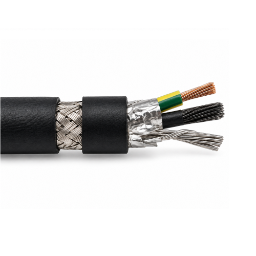 Cable Control Blindado Mylar + Malla UNZERK TR 606 CY TC-ER, 600 V, flexible, 4Gx2.5 mm² ~ 14 AWG