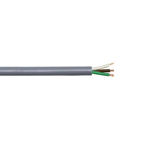 Cable flexible para datos y comunicación UNZERK LiYY 300/500 V, 2x0.25 mm² ~ 24 AWG, gris