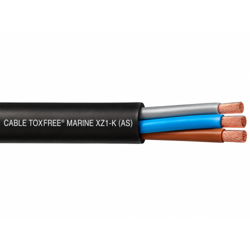 Cable Marino TOXFREE MARINE XZ1-K (AS) 0.6/1 kV, 2x1.5 mm² ~ 16 AWG Libre de Halógenos, venta por metro