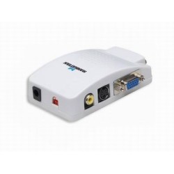 Convertidor de video de Pc a Tv VGA o SVGA a S-Video y RCA 