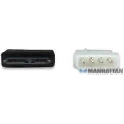 Cable SATA macho/ SATA macho/ Mólex energía interno