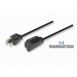Cable extensión eléctrico de energía macho a hembra 1.8 m