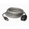 Cable extensión activa USB 2.0 A macho a hembra de 20 m