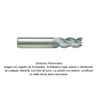 Cortador Vertical Estándar 1/8" Carburo Sólido, 3G para Aluminio Cortador Vertical Estándar 1/8" Carburo Sólido, 3G para Aluminio