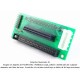 Adaptador SCSI-SCA80 hembra-Boxheader50 & DB68-HP hembra
