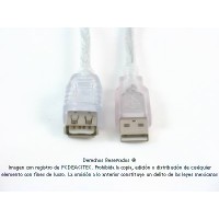 Cable extensión USB 2.0 A macho a hembra 3 m