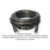 Cable  USB 2.0 AB balun extender activo macho a macho de 15 m