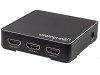 Splitter HDMI 4K de 2 puertos 4K@60Hz, alimentación CA, HDCP 2.2