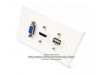 Placa Tapa VGA + HDMI 1.4 (4k+Ethernet)+ USB 2.0 ABS