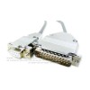 Cable serial DB9 hembra a DB25 macho de 20 m