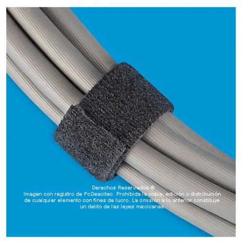 Cinta de velcro reutilizable para sujetar cables, rollo de 3/4 de pulgada  de doble cara con gancho
