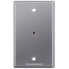 Placa Tapa Jack Audio 3.5 mm hembra a hembra en Aluminio