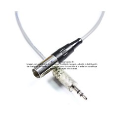 Cable Mini XLR macho mono balanceado a plug 3.5 mm (TRS) estéreo no balanceado 0.3 m 