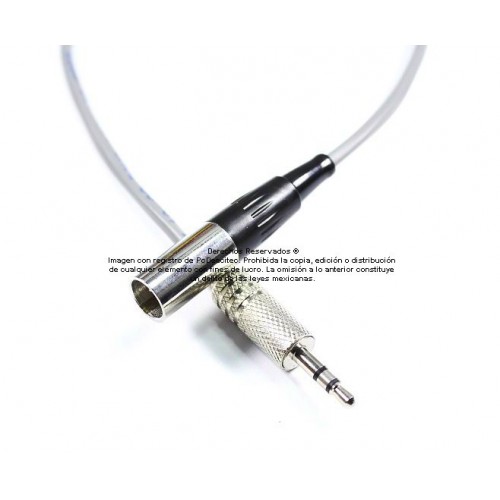Inhalar Pensar en el futuro Detenerse Cable Mini XLR macho mono balanceado a plug 3.5 mm (TRS) stereo no  balanceado 30 cm