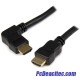 Cable HDMI a codo izquierdo HDMI 4K de 2 m