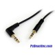Cable 91cm de Audio Estéreo plug a plug 3.5 mm en Ángulo Derecho