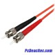 Cable Adaptador de Red de 2 m Multimodo Dúplex Fibra Óptica LC-ST 50/125 Patch Duplex Cable Adaptador de Red de 2 m Multimodo Dúplex Fibra Óptica LC-ST 50/125 Patch Duplex