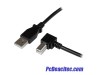 Cable Acodado USB-A Macho a USB-B Macho Ángulo Derecho de 3 m 