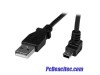 Cable 50cm USB A Macho a Mini USB B Macho Acodado en Ángulo hacia Arriba