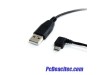 Cable USB 2.0 de 1.8m A Macho a Micro B Macho en Ángulo Izquierdo