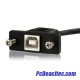 Cable USB de Montaje en Panel USB B a USB B de 30cm - Hembra a Macho Cable USB de Montaje en Panel USB B a USB B de 30cm - Hembra a Macho
