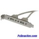 Adaptador de Placa USB A Hembra de 2 puertos Adaptador de Placa USB A Hembra de 2 puertos