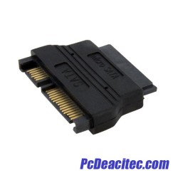 Adaptador Micro SATA 16 Pines a SATA Datos y Poder 15 Pines + 7 Pines