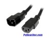 Cable de 14 AWG extensión de corriente PC C14 a C13 de 90 cm 