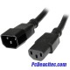 Cable de 14 AWG extensión de corriente PC C14 a C13 de 90 cm 
