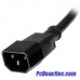 Cable de 14 AWG extensión de corriente PC C14 a C13 de 1.8 m 