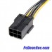 Cable Adaptador de Alimentación PCI Express 6 pines a 8 pines