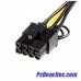 Cable Adaptador de Alimentación PCI Express 6 pines a 8 pines