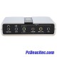 Tarjeta de Sonido externa USB 2.0 de 7.1 canales incluye audio optico Tarjeta de Sonido externa USB 2.0 de 7.1 canales incluye audio optico