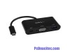 Adaptador Multifunción USB-C a VGA con Entrega de Potencia (Power Delivery) y Puerto USB-A
