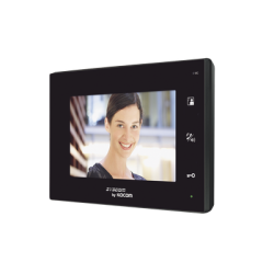 Monitor adicional color negro manos libres con pantalla LCD a color de 7