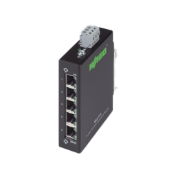 Switch Industrial ECO / 5 Puertos 100Base-TX / 10/100 Mbps Auto-Negotiation / Auto-MDI/MDI-X / Alimentación 18-30 VDC / IP30 / Montaje DIN-35